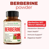 Vimerson Health Berberine Powder Capsules 1800mg with measuring spoon