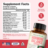 Vimerson Health Black Cohosh Supplement ingredients list on packaging