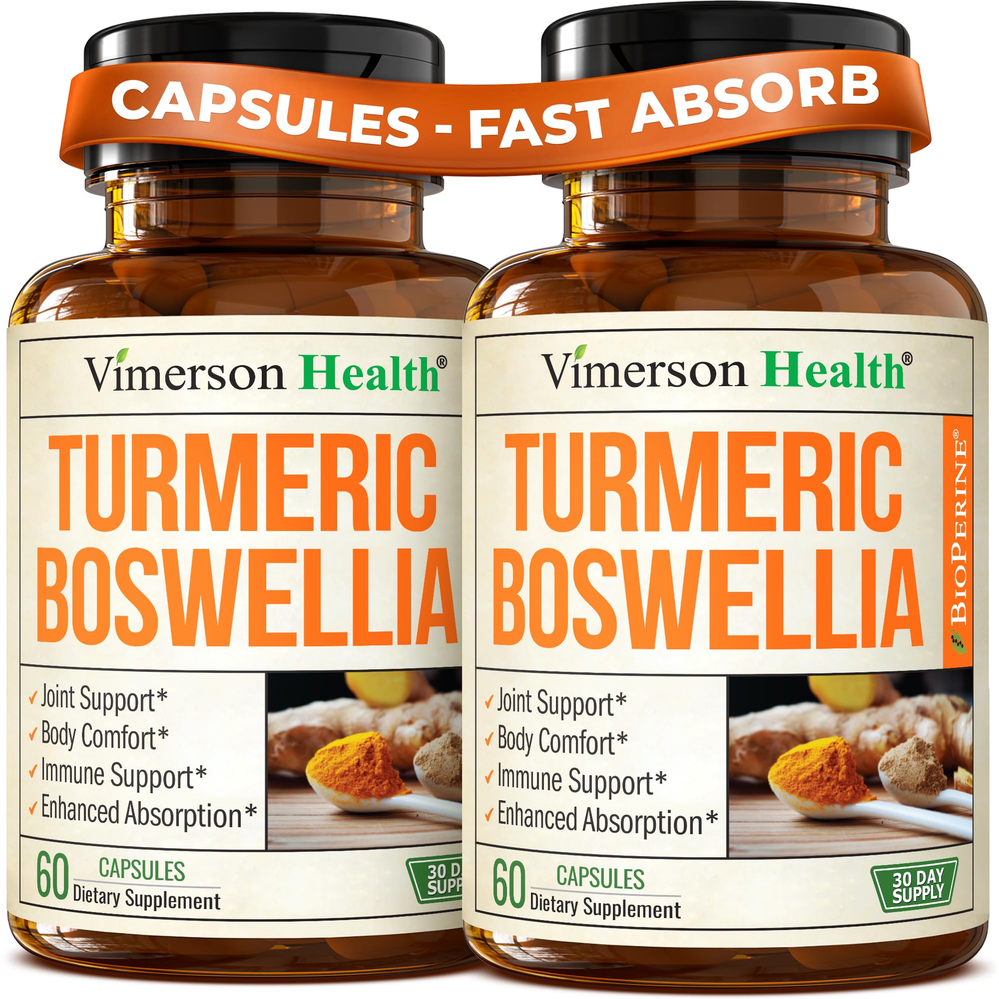 Vimerson Health Boswellia Serrata Supplement 120 capsules front view