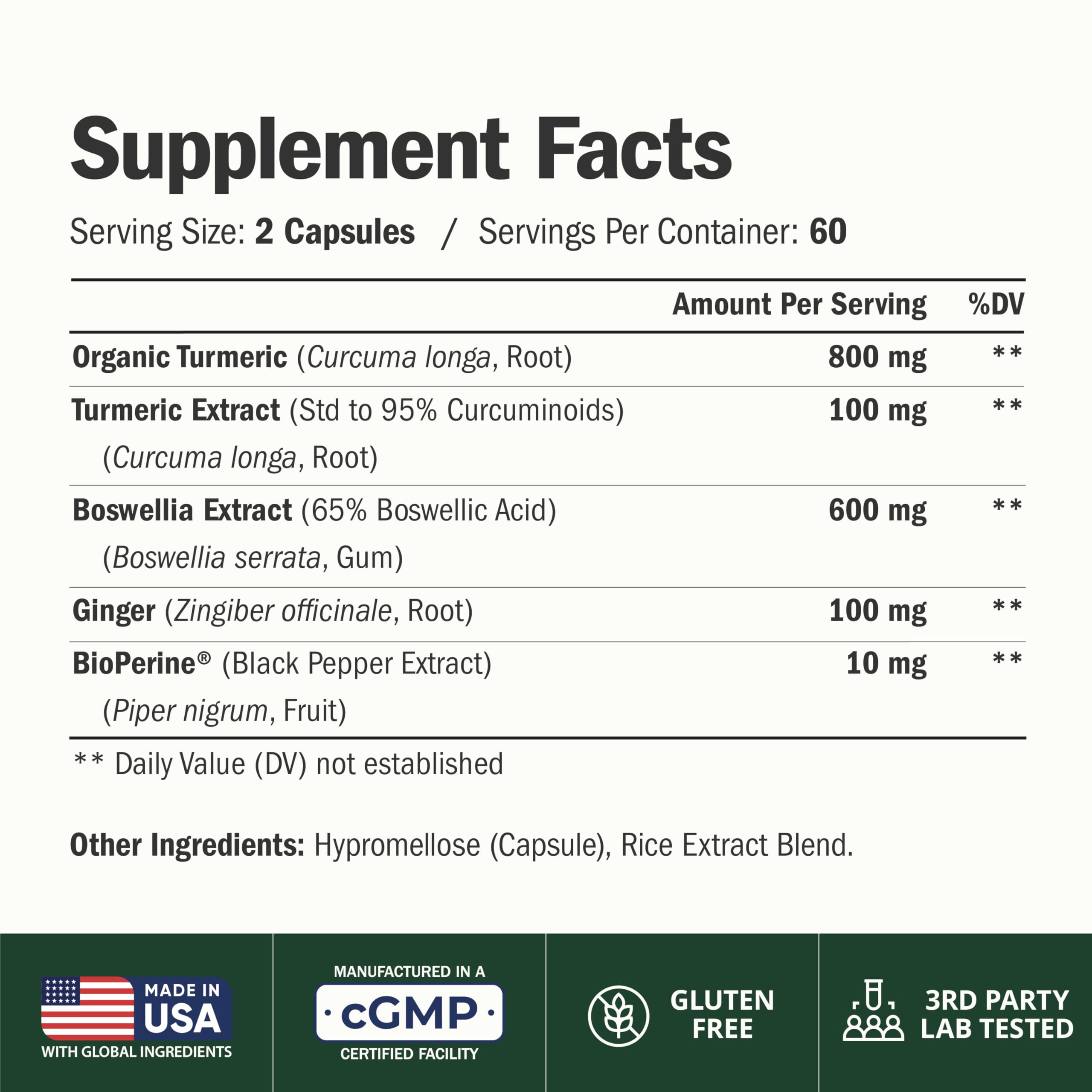 Vimerson Health Boswellia Serrata Supplement bottle with label