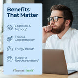 Vimerson Health Brain support Supplement 60 capsules back view
