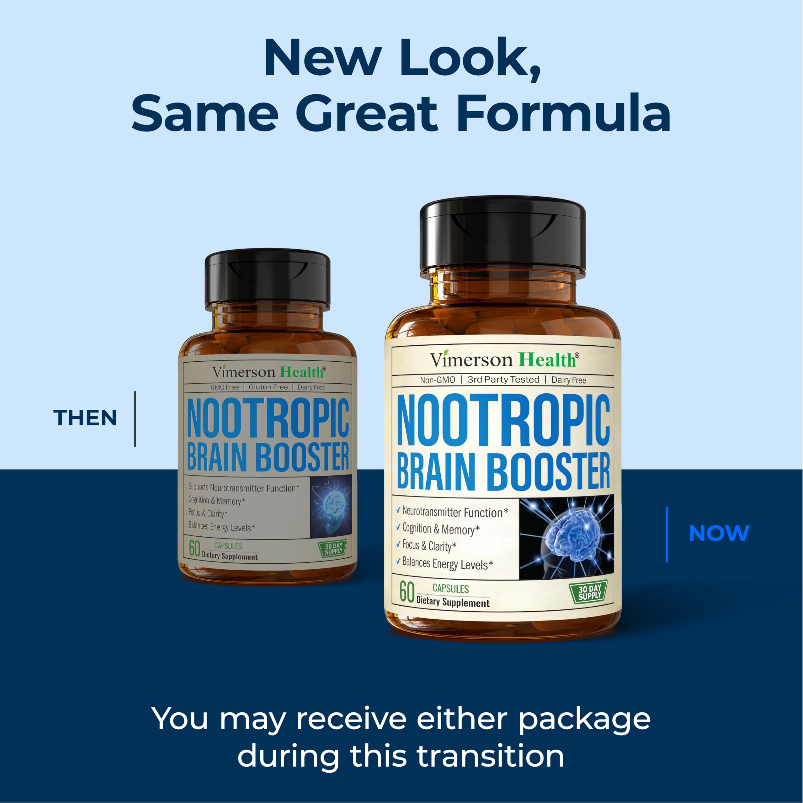 Vimerson Health Brain support Supplement in a hand