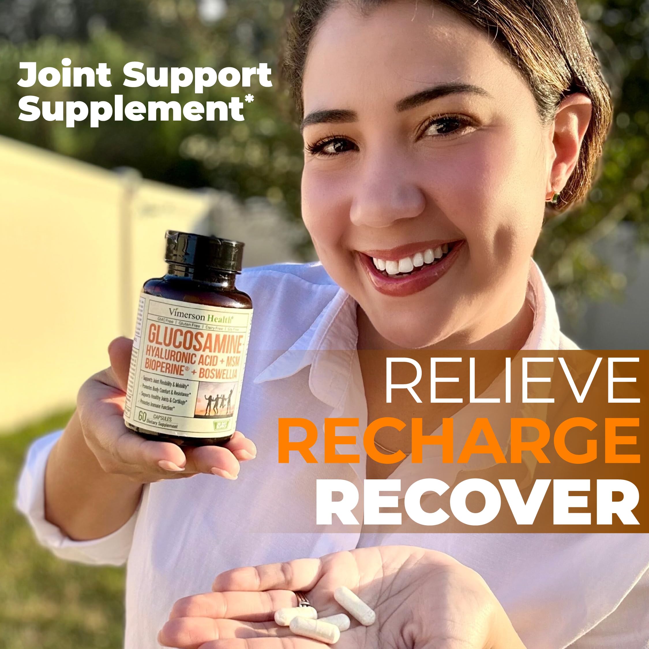 Vimerson Health Chondroitin Supplement capsules on a table