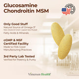 Vimerson Health Chondroitin Supplement close-up of tablets