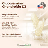 Vimerson Health Chondroitin Supplement ingredients list close-up