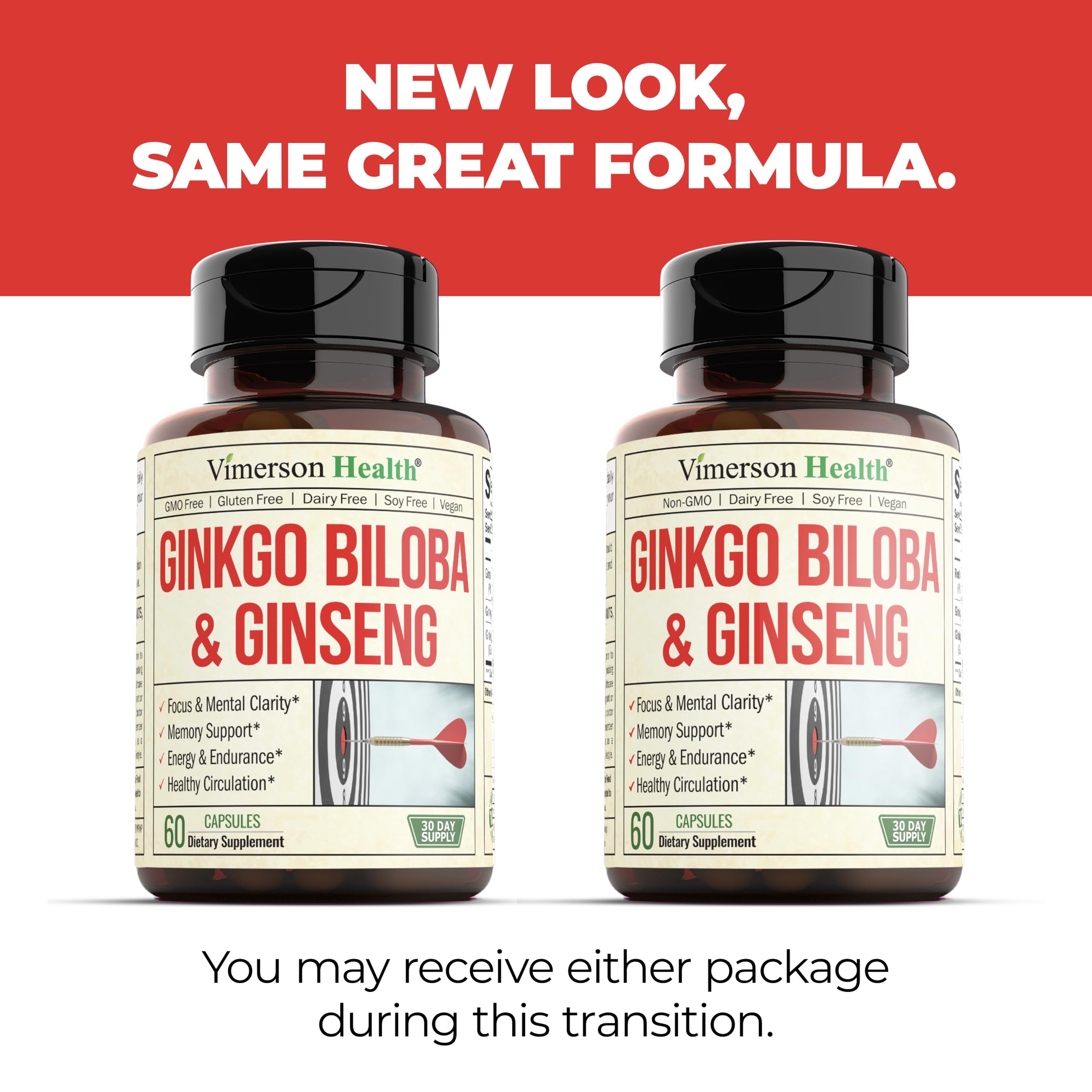 Vimerson Health Ginkgo Biloba & Ginseng Capsules close-up of capsules