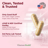 Vimerson Health Ginkgo Biloba & Ginseng Capsules on a wooden table