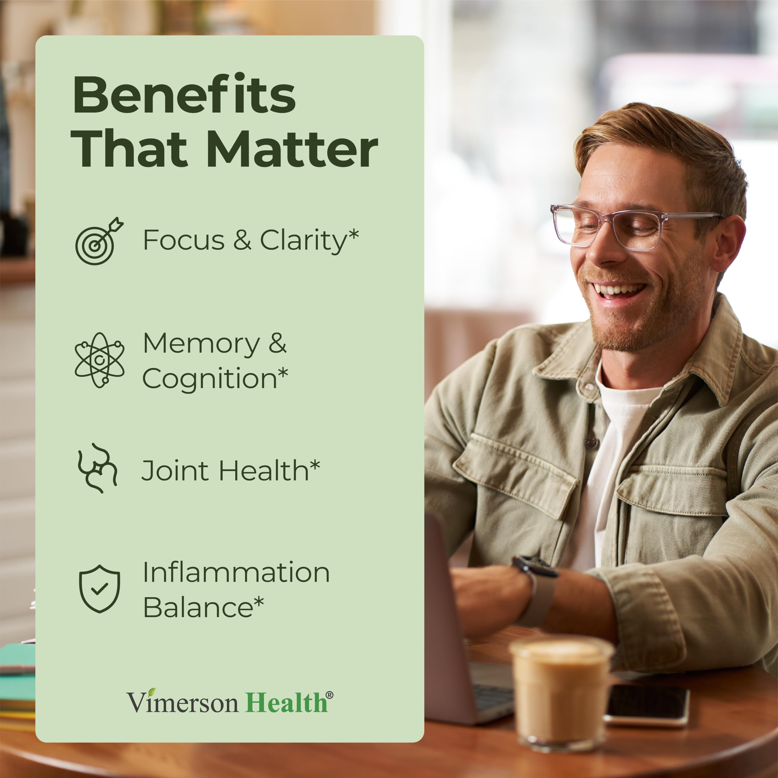 Vimerson Health Ginkgo Biloba Turmeric Capsules side view