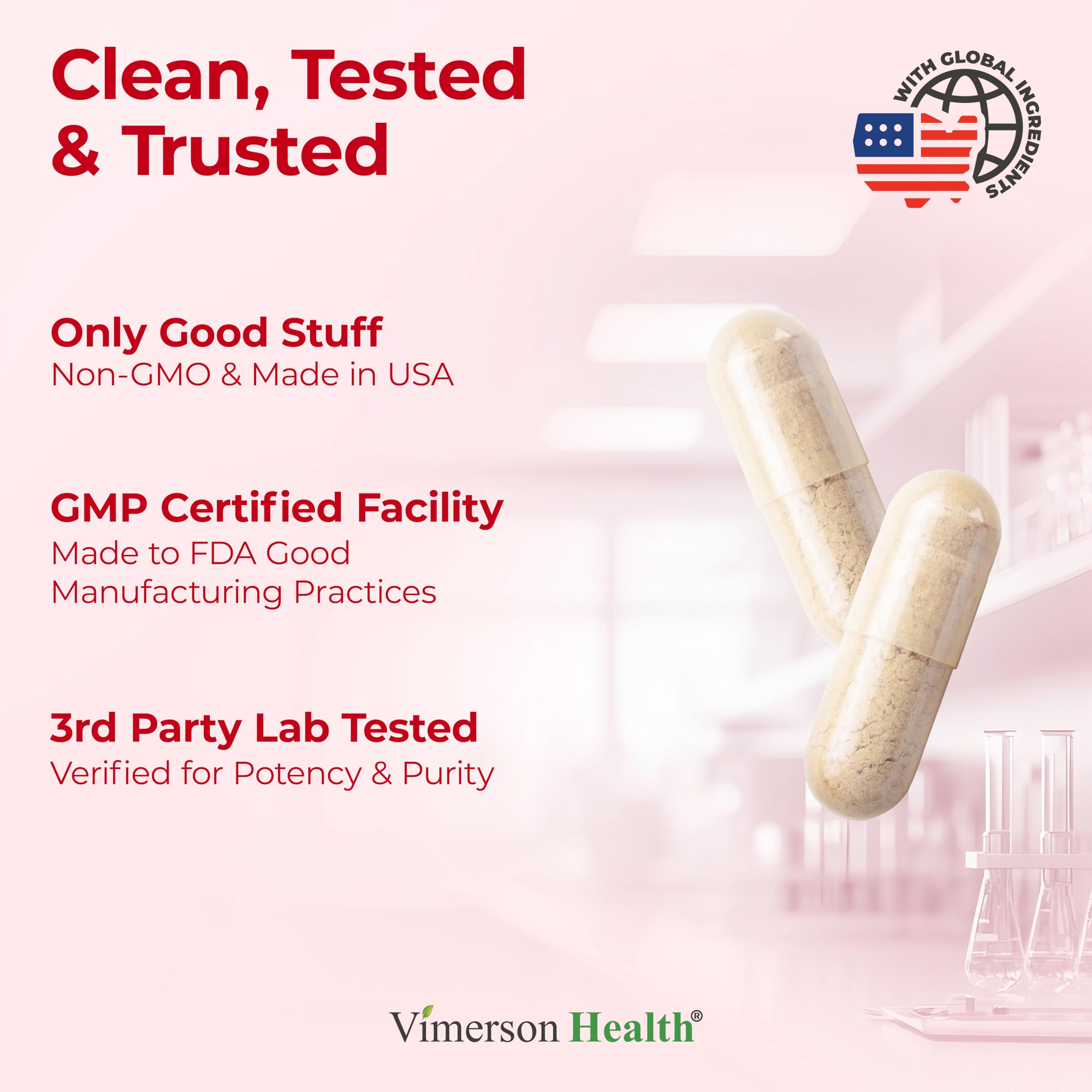 Vimerson Health Ginseng Supplement 1000mg bottle with capsules