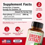 Vimerson Health Ginseng Supplement 1000mg side view
