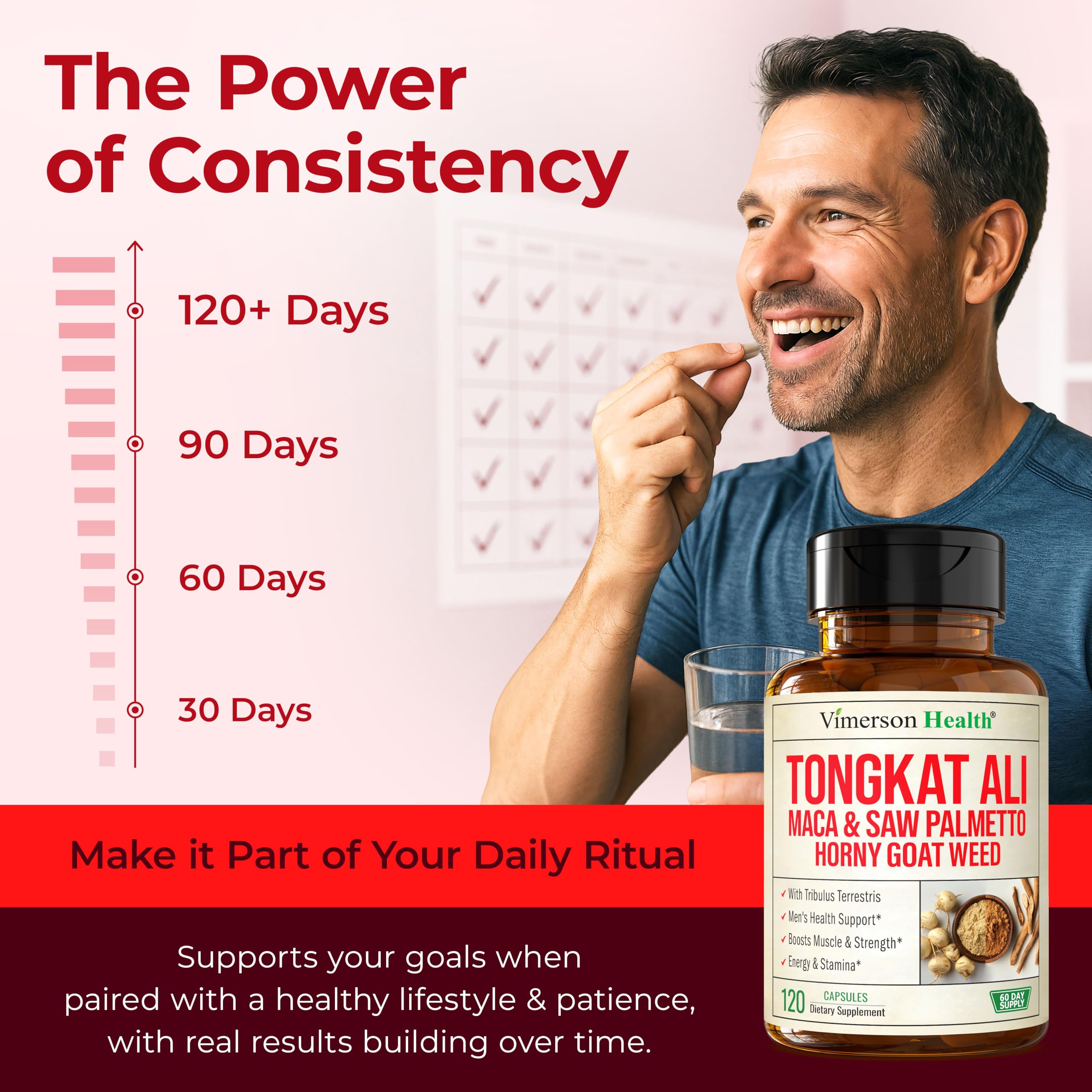 Vimerson Health Horny Goat Weed Complex lifestyle scene on a kitchen counter
