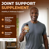 Vimerson Health Joint Support Supplement bottle with a measuring spoon