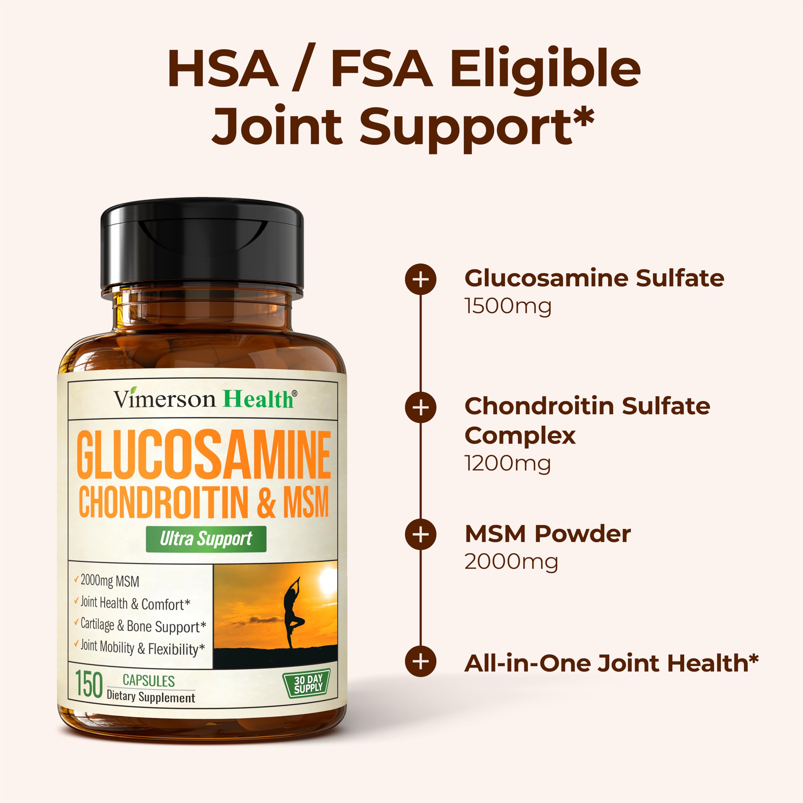 Vimerson Health Joint Support Supplement packaging with ingredients list
