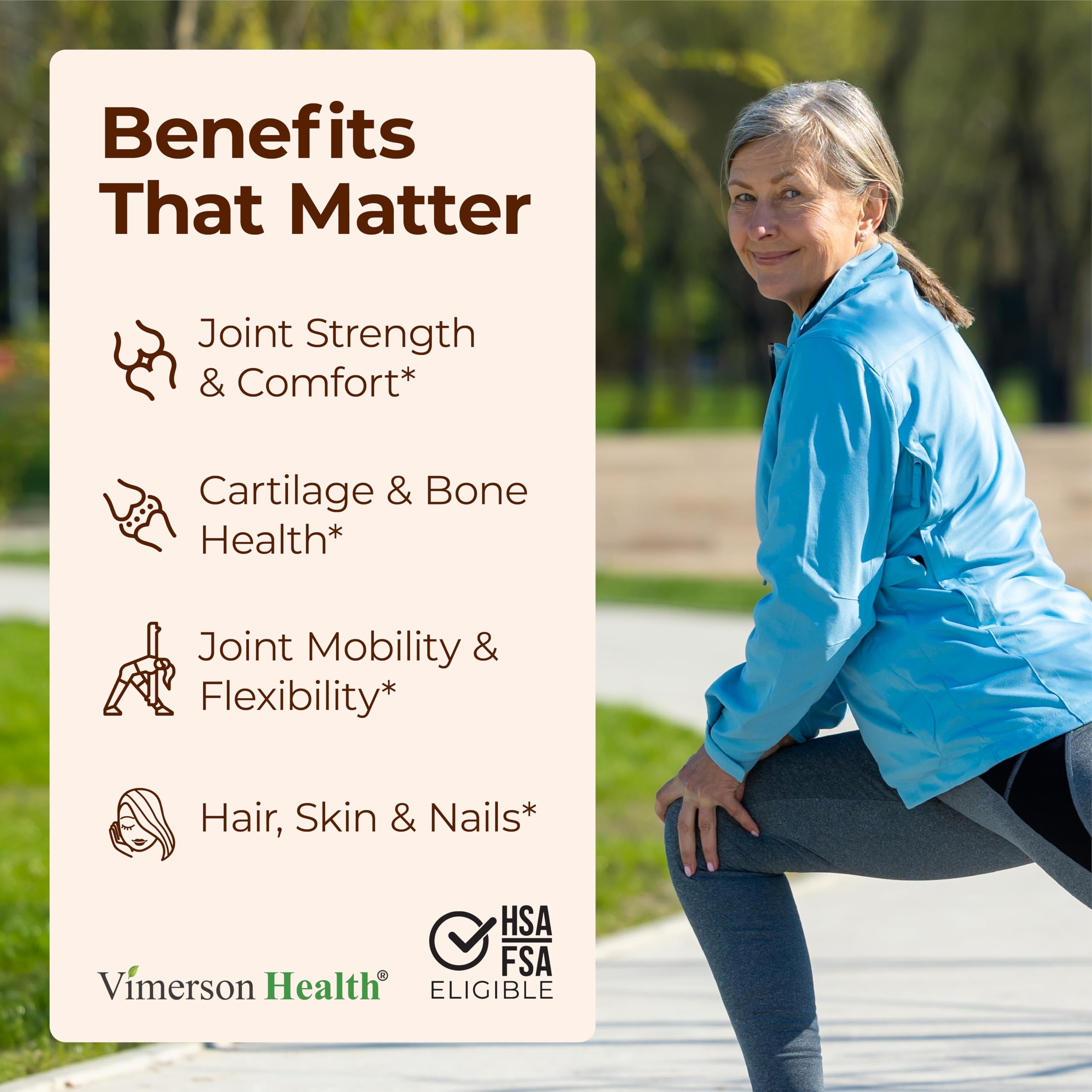 Vimerson Health Joint Support Supplement side view showing ingredient list