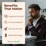 Vimerson Health Lion's Mane Mushroom Capsules side view