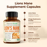Vimerson Health Lion's Mane Mushroom Capsules with other herbal supplements