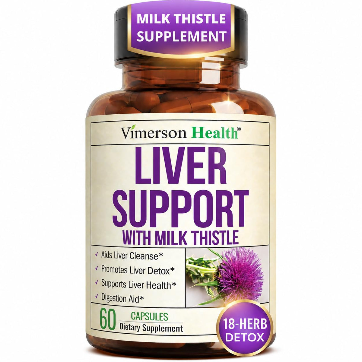 Vimerson Health Liver Cleanse & Repair bottle front view