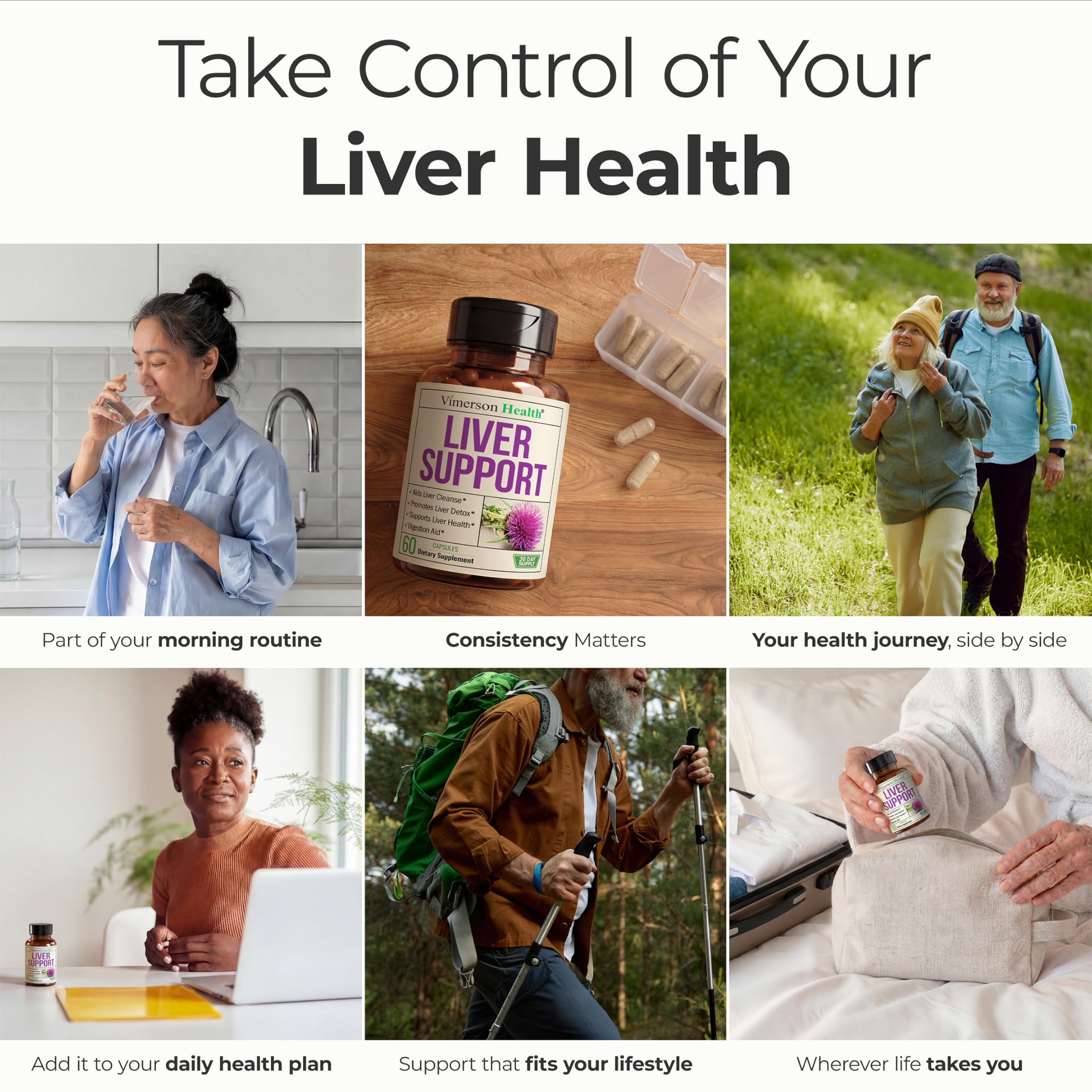 Vimerson Health Liver Cleanse & Repair bottle with herbs