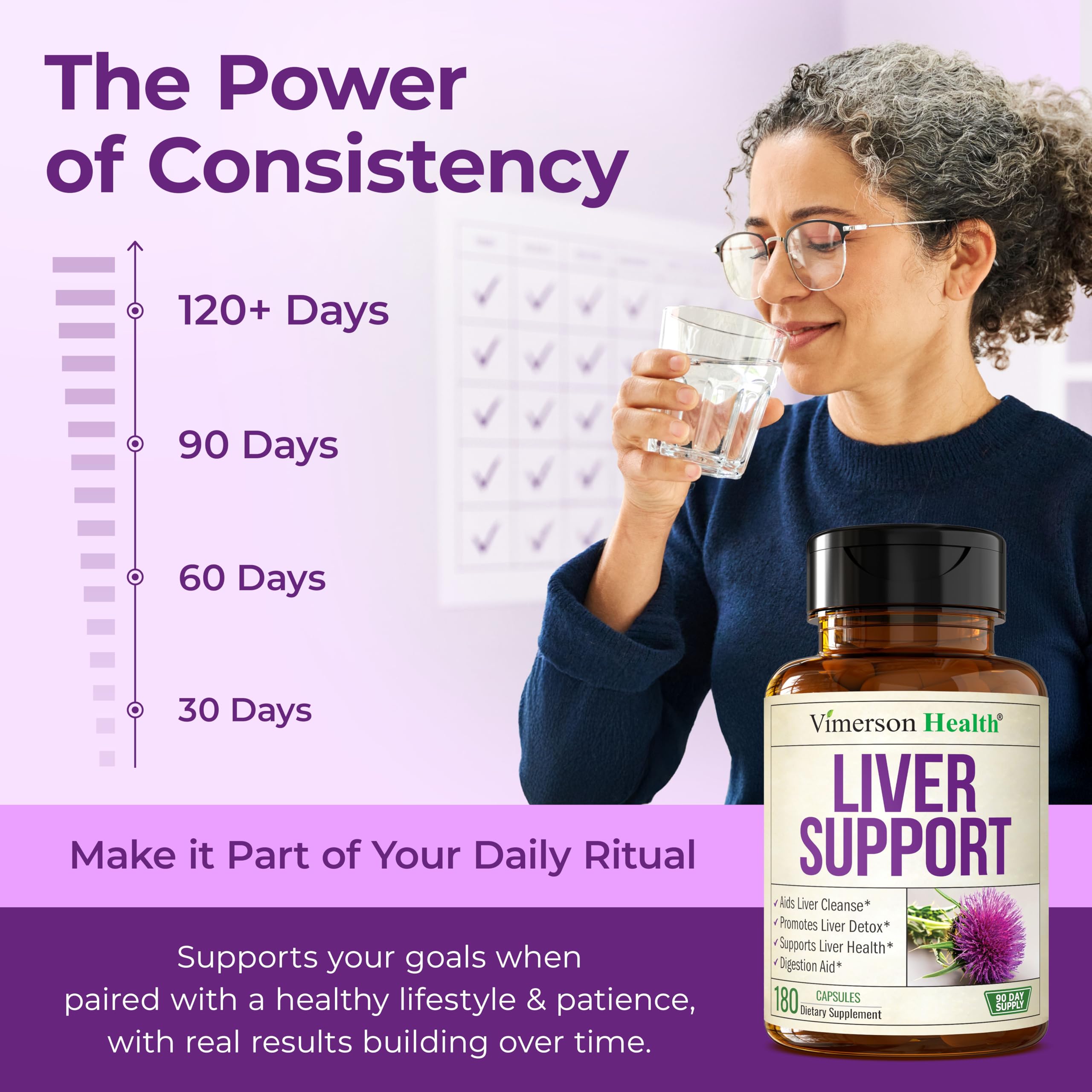 Vimerson Health Liver Cleanse & Repair capsules in a hand