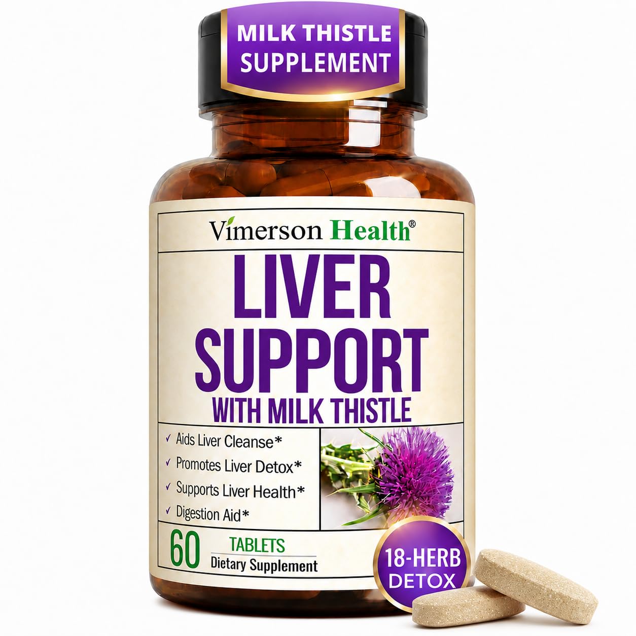 Vimerson Health Liver Cleanse & Repair front view of packaging