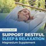 Vimerson Health Magnesium Glycinate 200mg supplement bottle with capsules