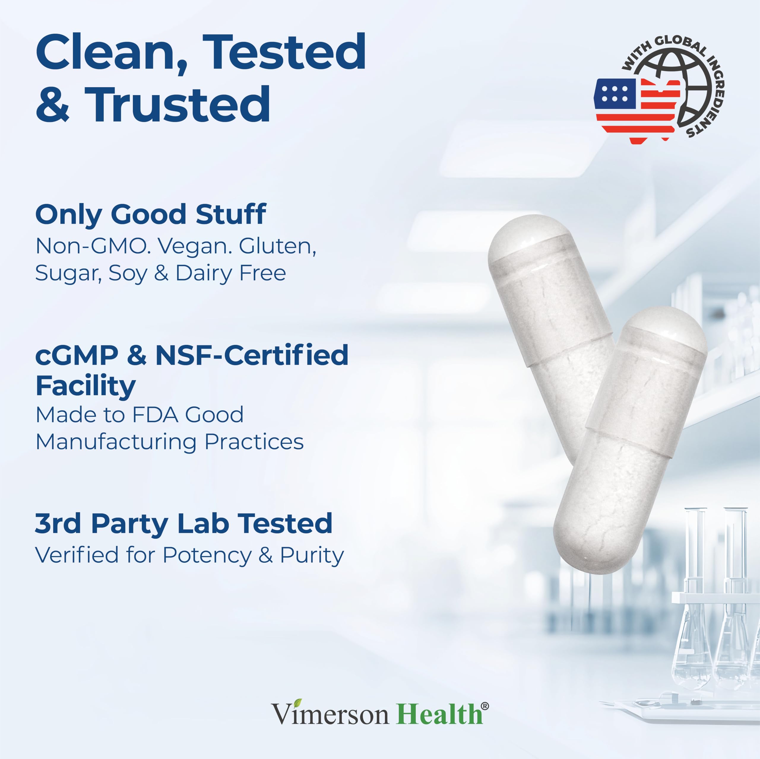 Vimerson Health Magnesium Glycinate 200mg supplement ingredients list