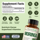 Vimerson Health Moringa Leaf Powder Capsules bottle with label