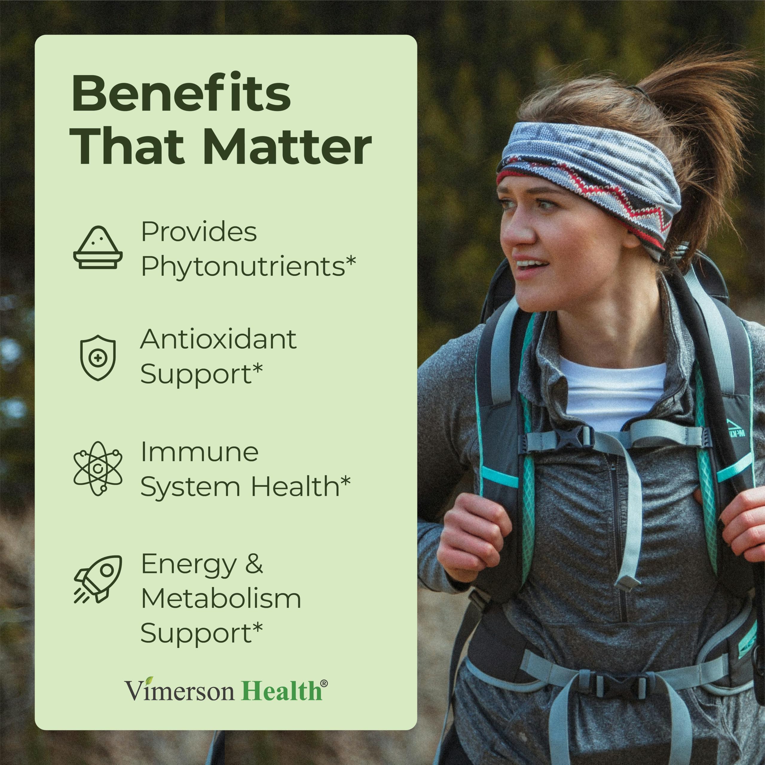 Vimerson Health Moringa Leaf Powder Capsules side view