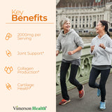 Vimerson Health MSM Joint Support Supplement 2000mg tablets in a hand