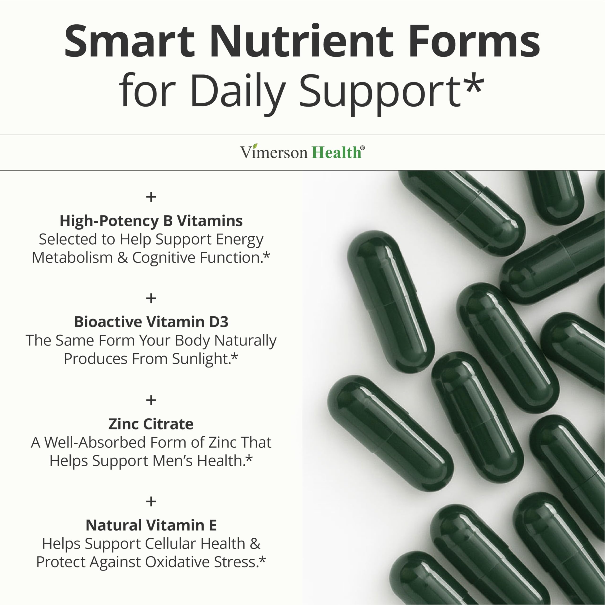 Vimerson Health Multiminerals Supplement for Men packaging