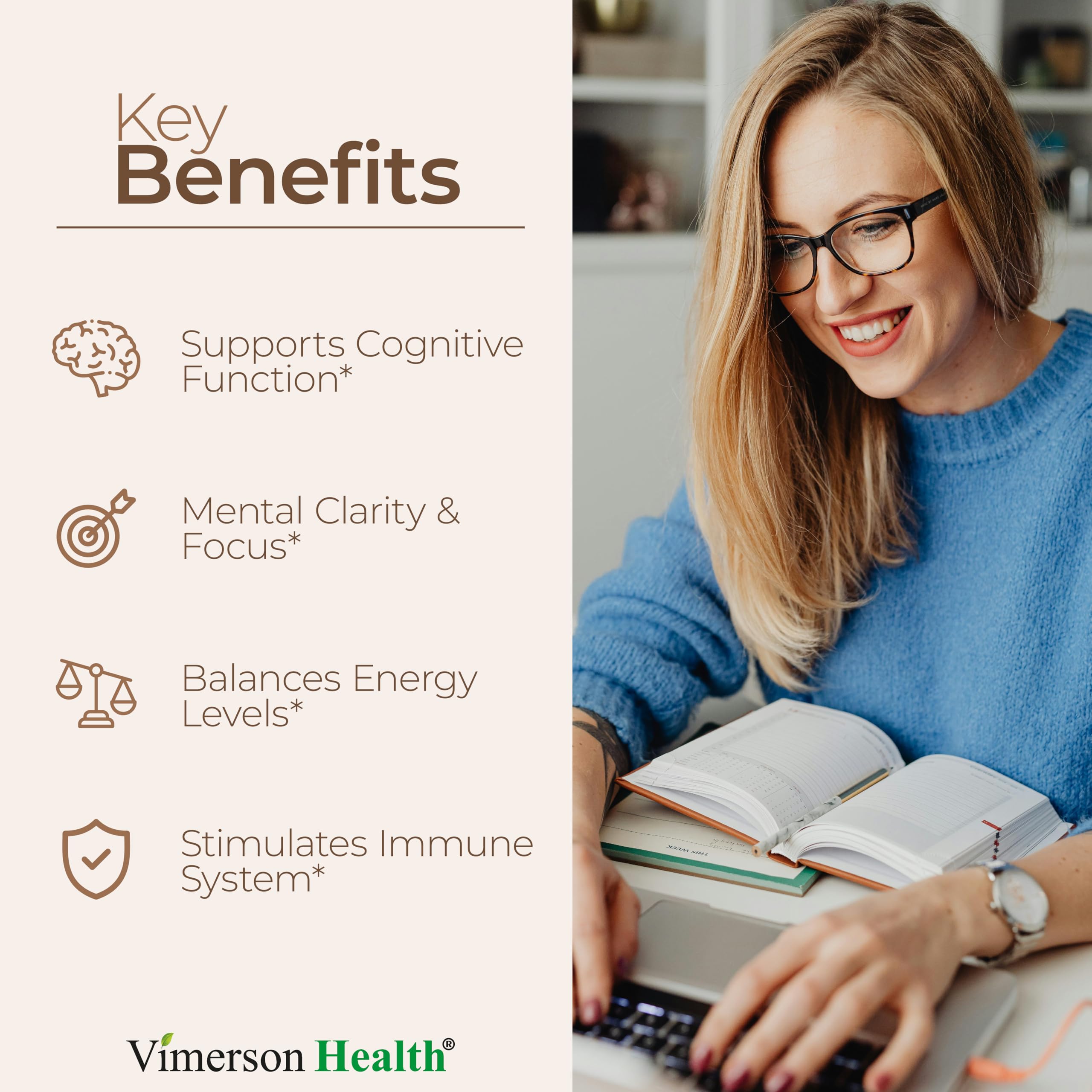 Vimerson Health Mushroom Complex Supplement side view