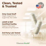 Vimerson Health Nattokinase 4000 FU Capsules on a wooden table