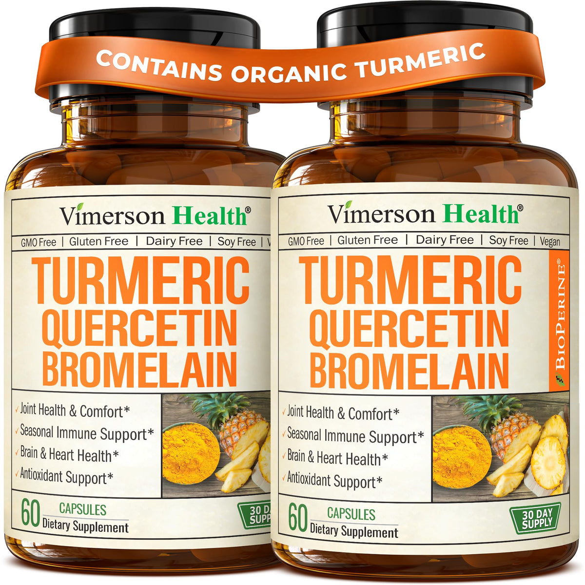Vimerson Health Quercetin Supplement 500mg front view