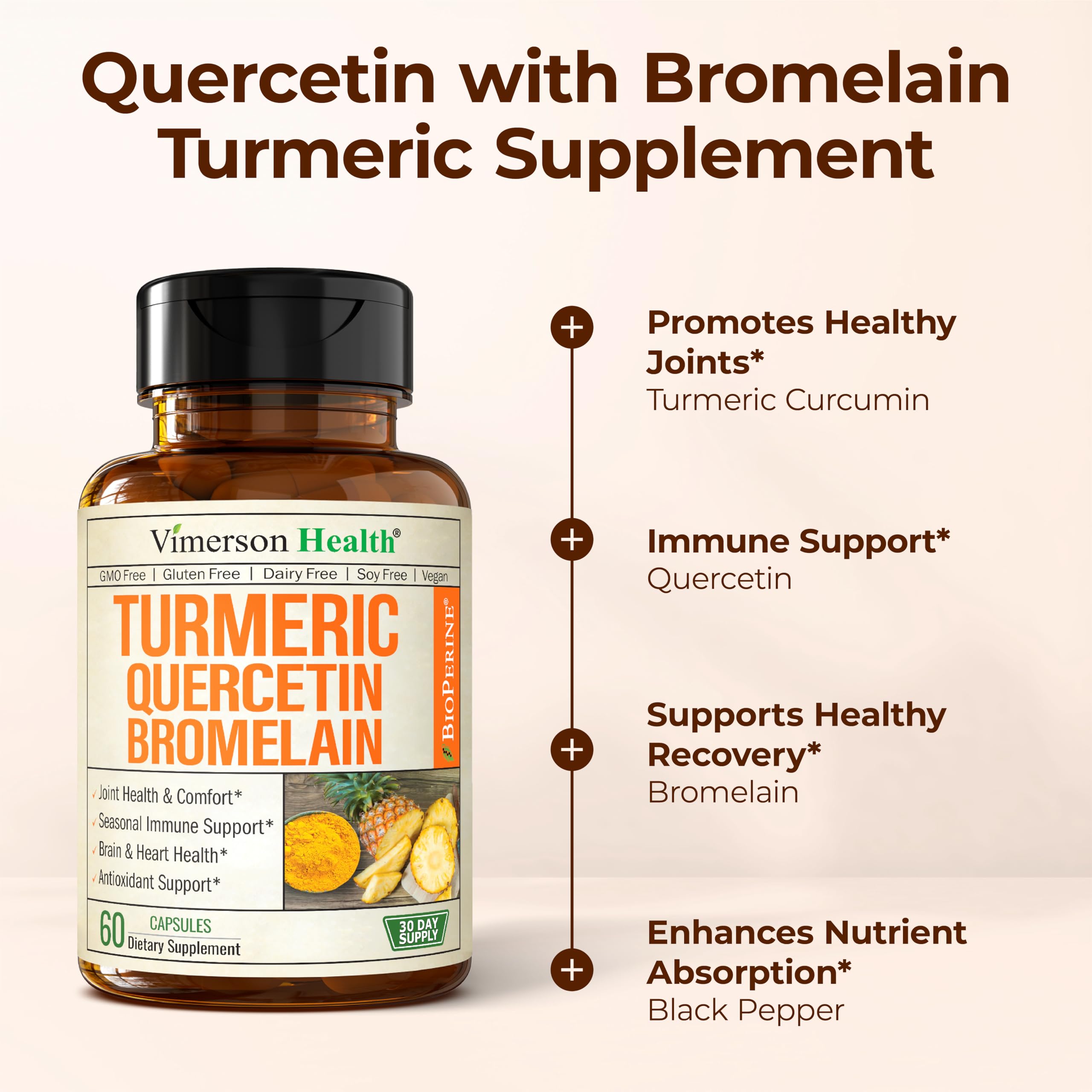 Vimerson Health Quercetin Supplement 500mg packaging
