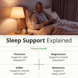 Vimerson Health Sleep Supplement 400mg L-Theanine capsules in a hand