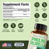Vimerson Health Spirulina and Chlorella Capsules 800mg bottle with label