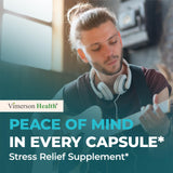 Vimerson Health St. John's Wort supplement with a glass of water