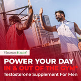 Vimerson Health Tribulus Terrestris Supplement 200mg capsules on a wooden surface