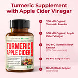 Vimerson Health Turmeric Apple Cider Vinegar Capsules close-up of capsules