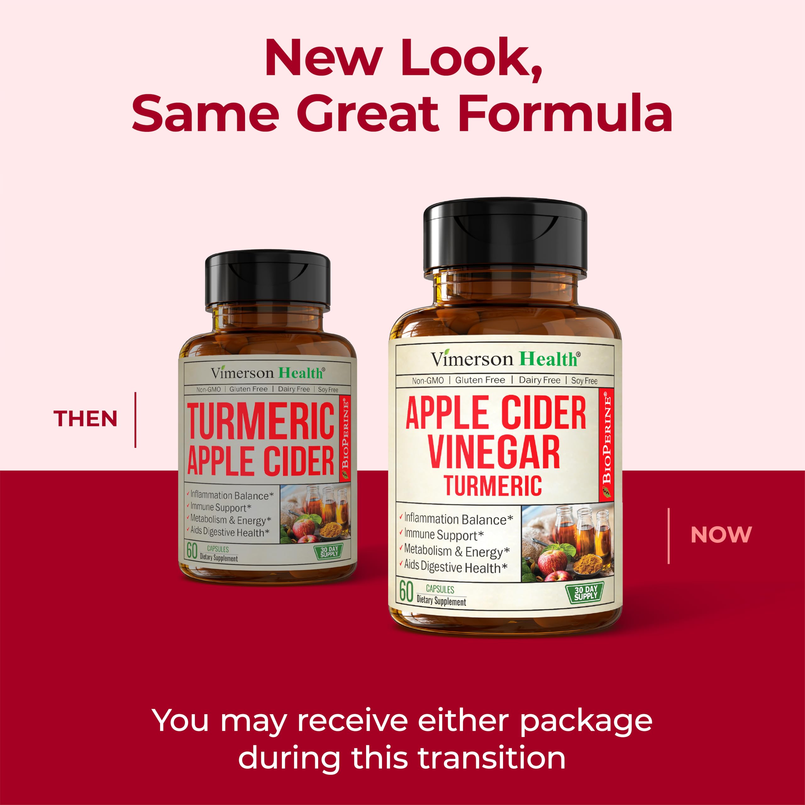 Vimerson Health Turmeric Apple Cider Vinegar Capsules packaging