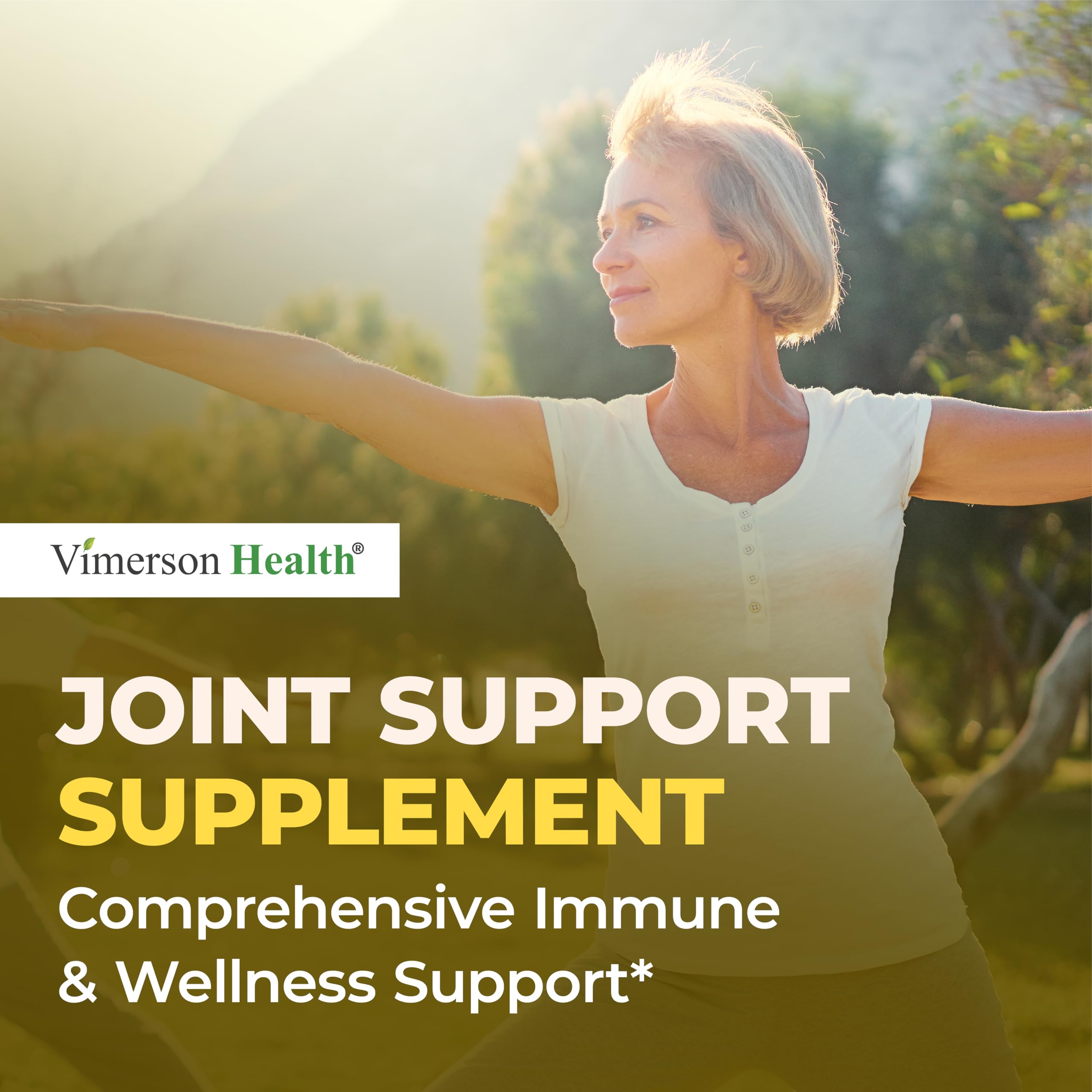 Vimerson Health Turmeric Chamomile Curcuma Capsules in a natural setting
