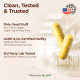 Vimerson Health Turmeric Curcumin Supplement 1200mg packaging