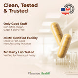 Vimerson Health Turmeric Curcumin Supplement bottle with natural background