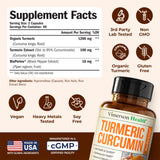 Vimerson Health Turmeric Curcumin Supplement capsules on a wooden surface