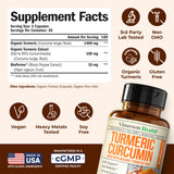 Vimerson Health Turmeric Curcumin Supplement ingredients list