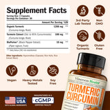 Vimerson Health Turmeric Curcumin Supplement ingredients list