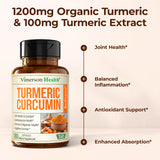 Vimerson Health Turmeric Curcumin Supplement with BioPerine label detail