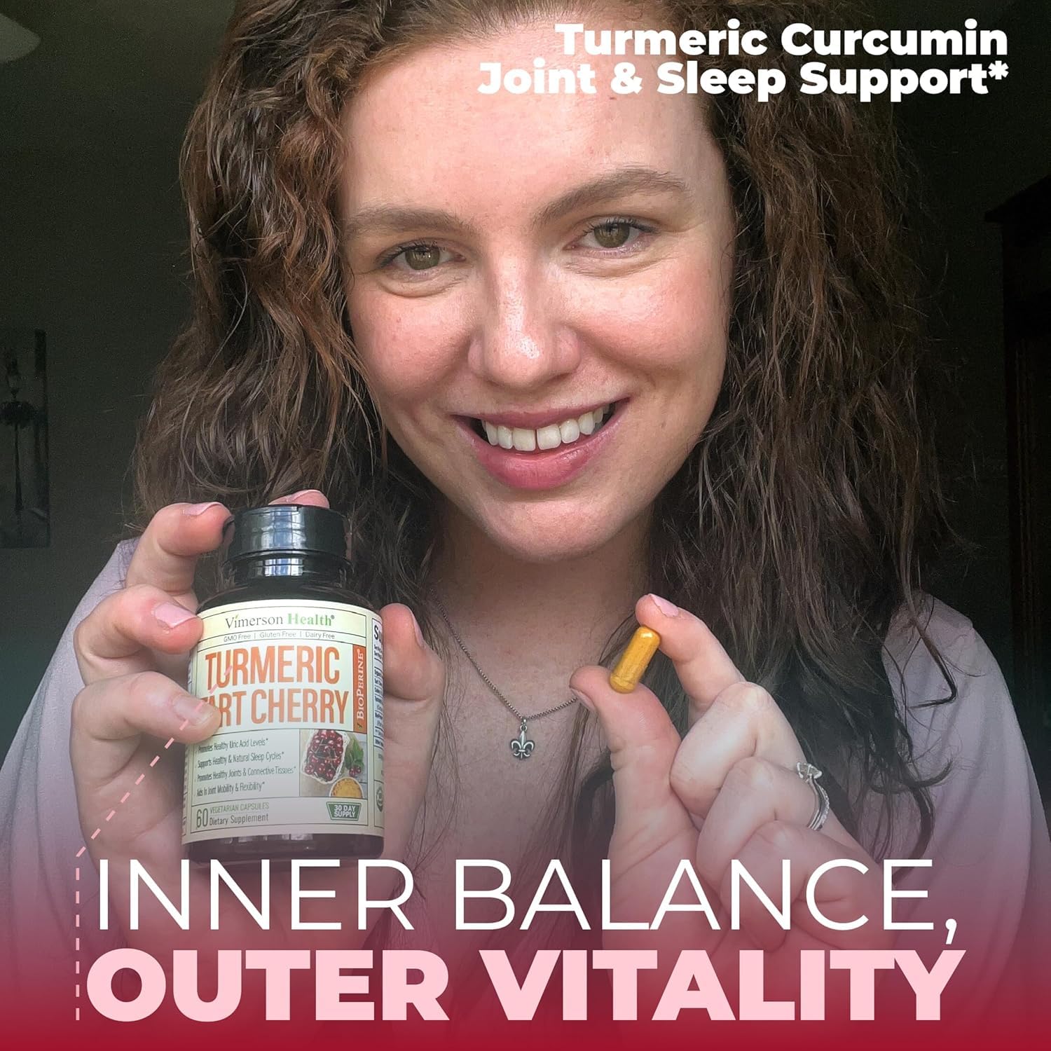 Vimerson Health Turmeric Joint Support Supplement on a kitchen counter