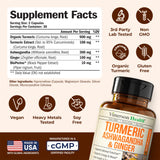 Vimerson Health Turmeric Supplement packaging with ingredients list