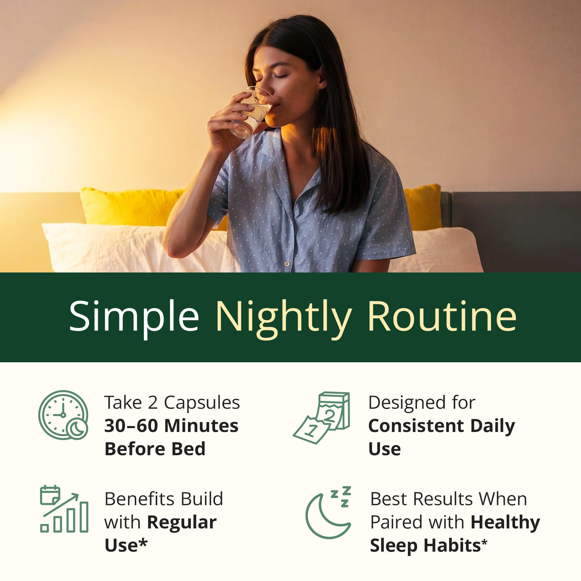 Vimerson Health Valerian Root Capsules showing dosage instructions